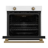 Forno Vomero 30" Wall Oven – 5 cu.ft, 3550W Convection, Mechanical Controls & Steam Clean