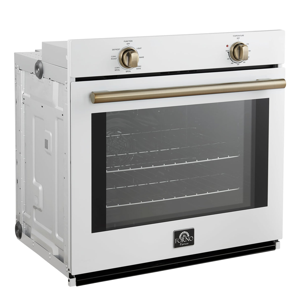 Forno Vomero 30" Wall Oven – 5 cu.ft, 3550W Convection, Mechanical Controls & Steam Clean
