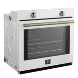 Forno Vomero 30" Wall Oven – 5 cu.ft, 3550W Convection, Mechanical Controls & Steam Clean