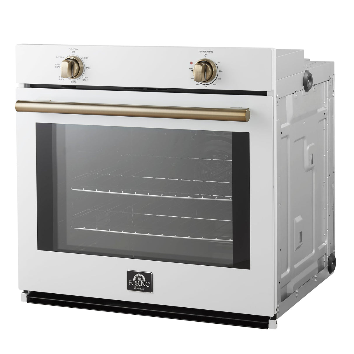 Forno Vomero 30" Wall Oven – 5 cu.ft, 3550W Convection, Mechanical Controls & Steam Clean
