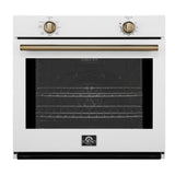 Forno Vomero 30" Wall Oven – 5 cu.ft, 3550W Convection, Mechanical Controls & Steam Clean