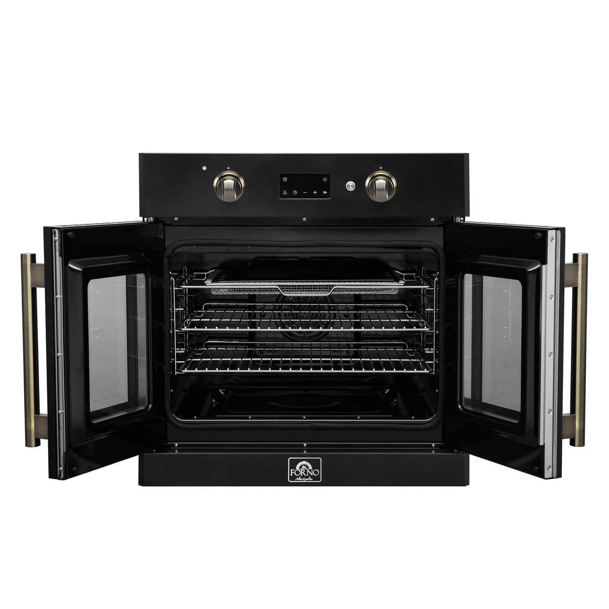 Forno Asti 30-Inch French Door Electric Wall Oven, 3.68 cu. ft. True Convection, 3,600W, Air Fry, Sous Vide, Self-Clean