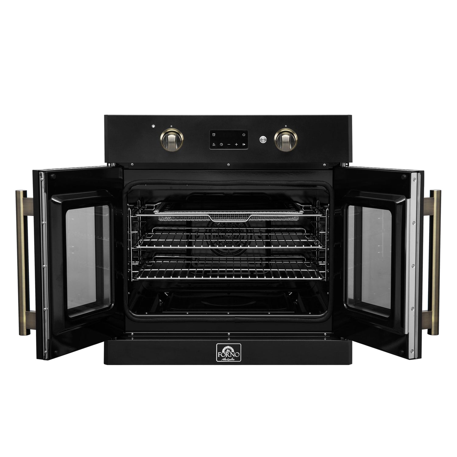 Forno Asti 30-Inch French Door Electric Wall Oven, 3.68 cu. ft. True Convection, 3,600W, Air Fry, Sous Vide, Self-Clean