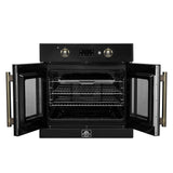 Forno Asti 30-Inch French Door Electric Wall Oven, 3.68 cu. ft. True Convection, 3,600W, Air Fry, Sous Vide, Self-Clean