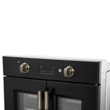 Forno Asti 30-Inch French Door Electric Wall Oven, 3.68 cu. ft. True Convection, 3,600W, Air Fry, Sous Vide, Self-Clean