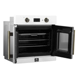 Forno Asti 30-Inch French Door Electric Wall Oven, 3.68 cu. ft. True Convection, 3,600W, Air Fry, Sous Vide, Self-Clean