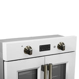 Forno Asti 30-Inch French Door Electric Wall Oven, 3.68 cu. ft. True Convection, 3,600W, Air Fry, Sous Vide, Self-Clean