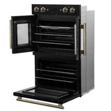 Forno Asti 30" Double Wall Oven – 7.36 cu.ft, 7200W Dual Convection, Upper French Doors, Air Fry, Sous Vide & Self-Clean
