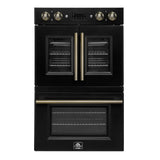 Forno Asti 30" Double Wall Oven – 7.36 cu.ft, 7200W Dual Convection, Upper French Doors, Air Fry, Sous Vide & Self-Clean
