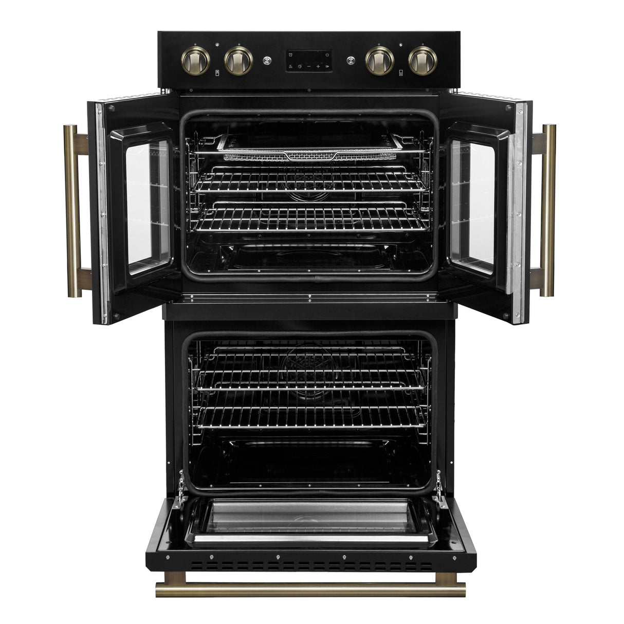 Forno Asti 30" Double Wall Oven – 7.36 cu.ft, 7200W Dual Convection, Upper French Doors, Air Fry, Sous Vide & Self-Clean