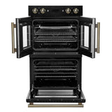 Forno Asti 30" Double Wall Oven – 7.36 cu.ft, 7200W Dual Convection, Upper French Doors, Air Fry, Sous Vide & Self-Clean