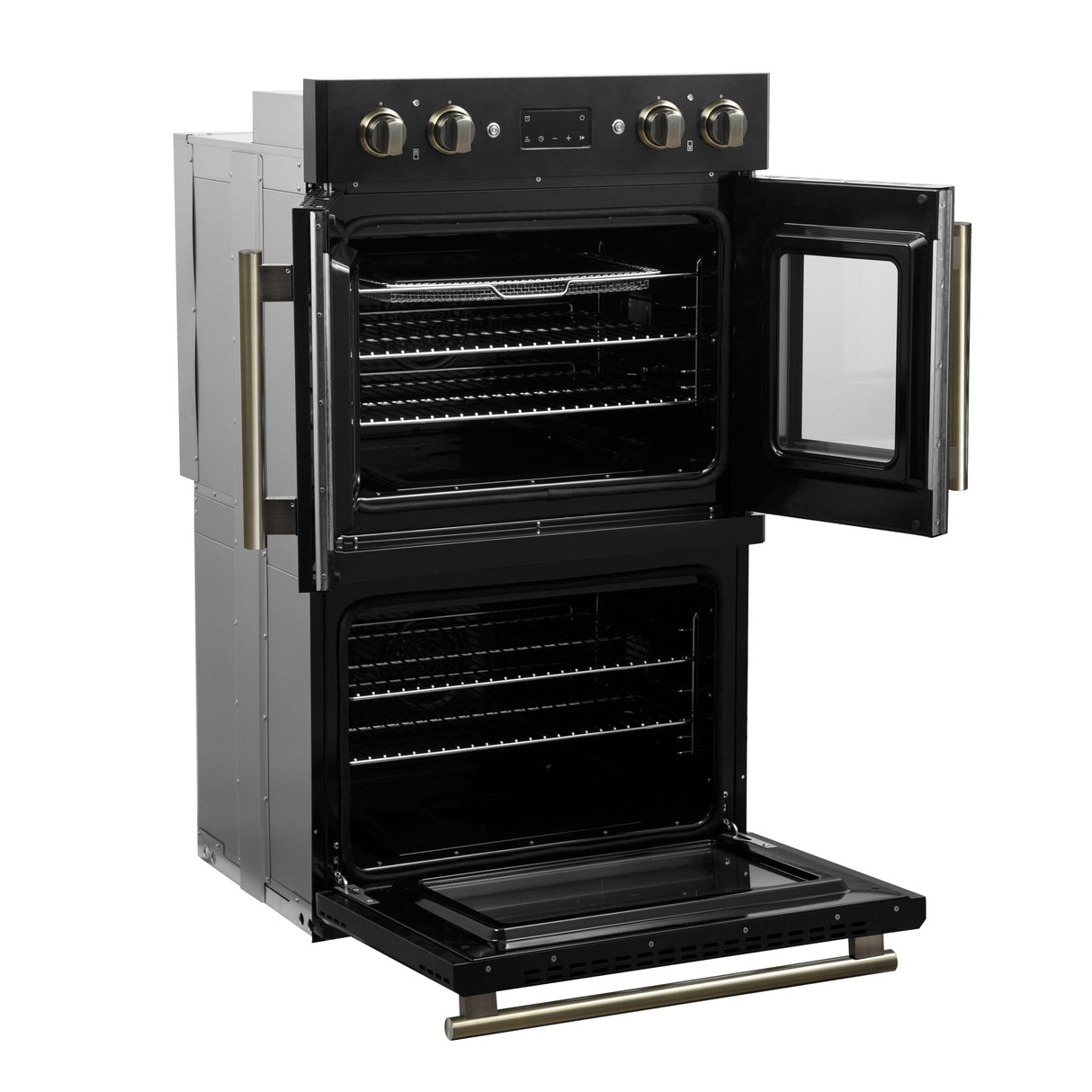 Forno Asti 30" Double Wall Oven – 7.36 cu.ft, 7200W Dual Convection, Upper French Doors, Air Fry, Sous Vide & Self-Clean