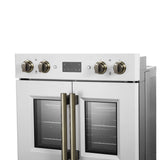 Forno Asti 30" Double Wall Oven – 7.36 cu.ft, 7200W Dual Convection, Upper French Doors, Air Fry, Sous Vide & Self-Clean