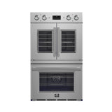 Forno Gallico 30" Electric French Door Double Oven – Stainless Steel, 7.36 cu.ft, Convection, Self-Cleaning