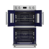 Forno Gallico 30" Electric French Door Double Oven – Stainless Steel, 7.36 cu.ft, Convection, Self-Cleaning