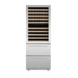 Forno Celano 30-Inch Triple Zone Wine and Beverage Cooler, 21.3 cu.ft, Stainless Steel
