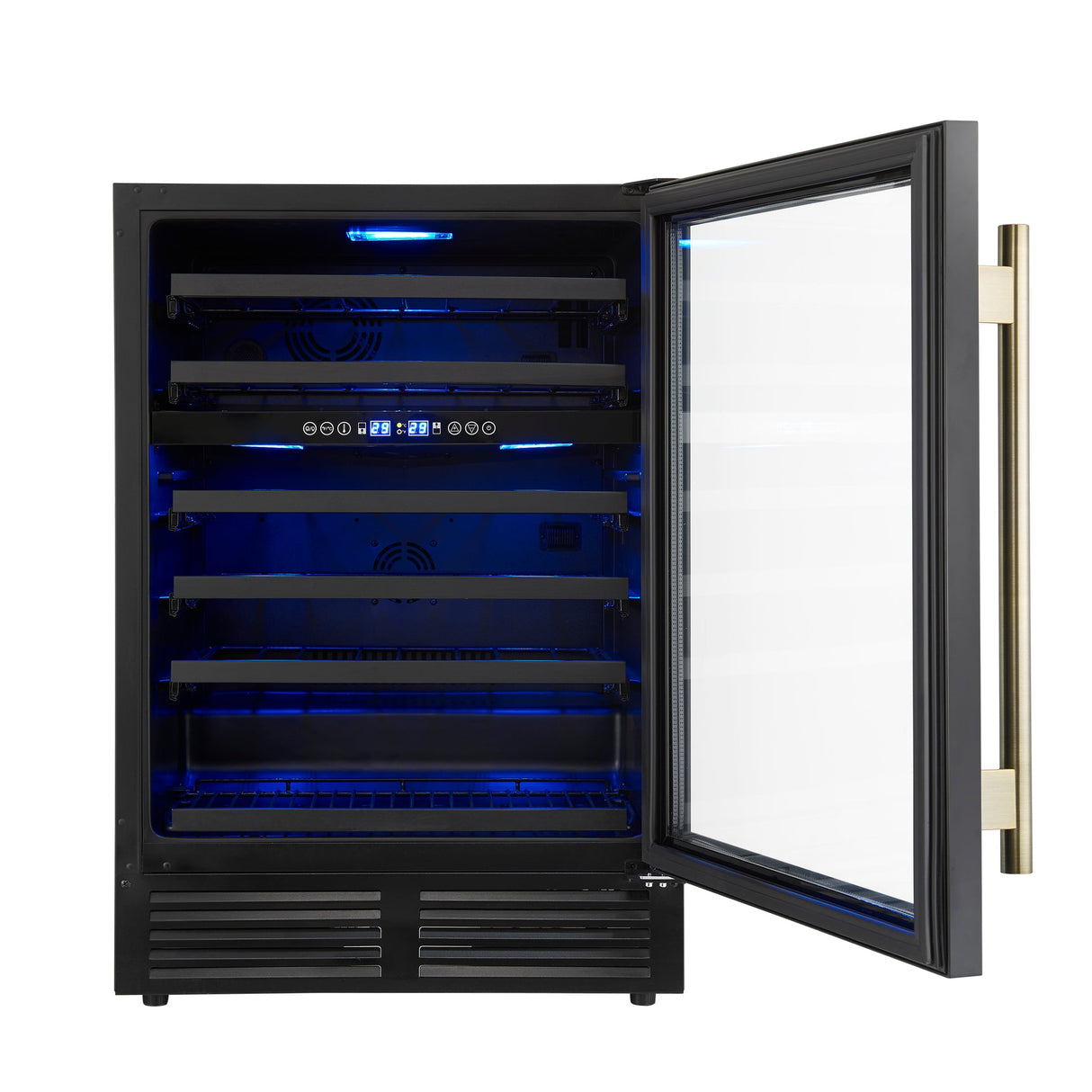 Forno Bacchino 24" Wine Cooler – 51 Bottle, Dual Zone, LED Lighting, Triple Glass Door, Built-In/Freestanding