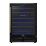 Forno Bacchino 24" Wine Cooler – 51 Bottle, Dual Zone, LED Lighting, Triple Glass Door, Built-In/Freestanding