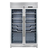 Forno Abruzzo 48" Dual Zone Wine Cellar – 102 Bottles, 24 cu.ft, Stainless Steel Trim, Clear Acrylic Holders