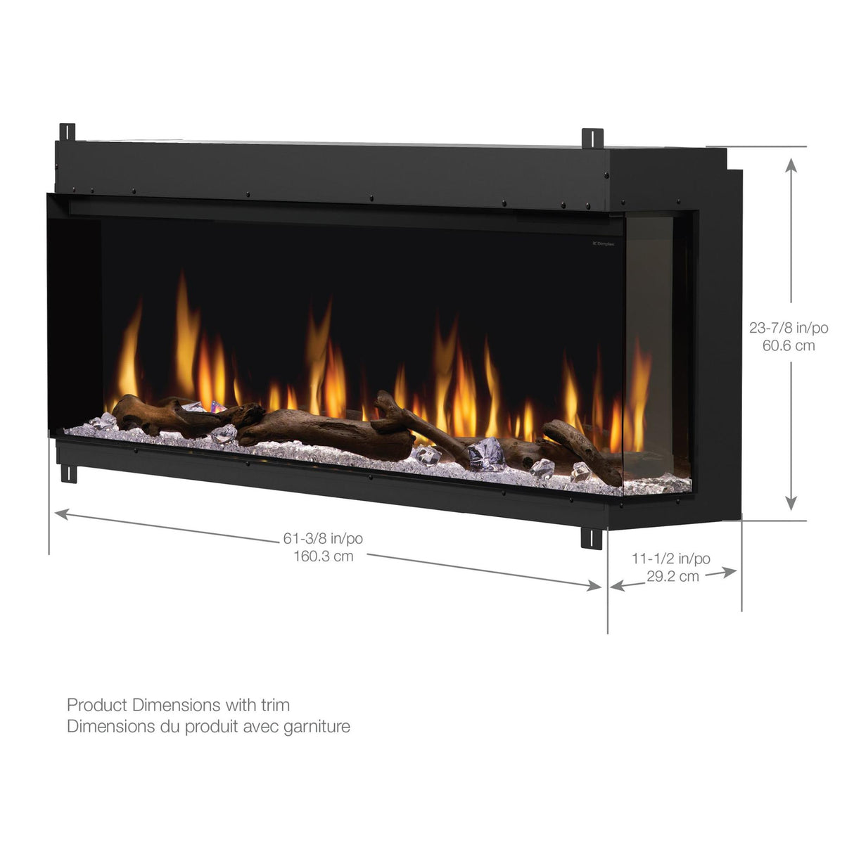 Dimplex Ignite Bold 60" Linear Electric Fireplace - XLF6017-XD