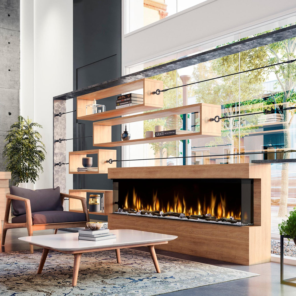 Dimplex Ignite Bold 88" Linear Electric Fireplace - XLF8817-XD