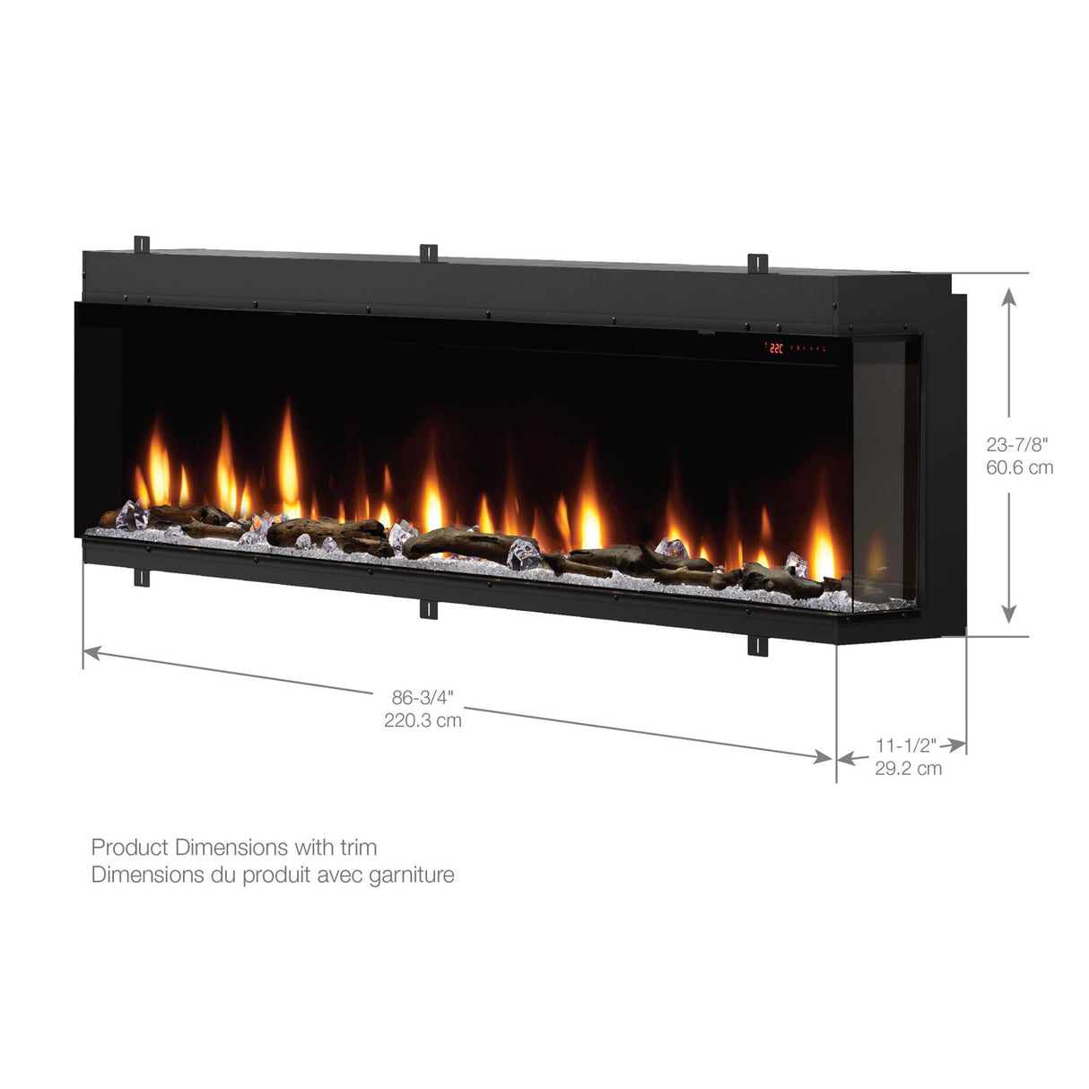 Dimplex Ignite Bold 88" Linear Electric Fireplace - XLF8817-XD
