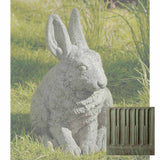 Campania Hare Seated - Ears Up Garden Statue - A-242