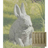 Campania Hare Seated - Ears Up Garden Statue - A-242