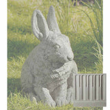 Campania Hare Seated - Ears Up Garden Statue - A-242
