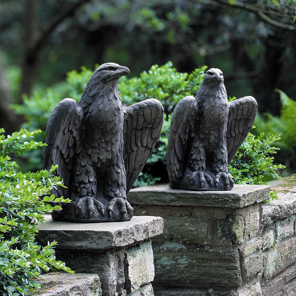 Campania Eagle Garden Statue - A-253 Set