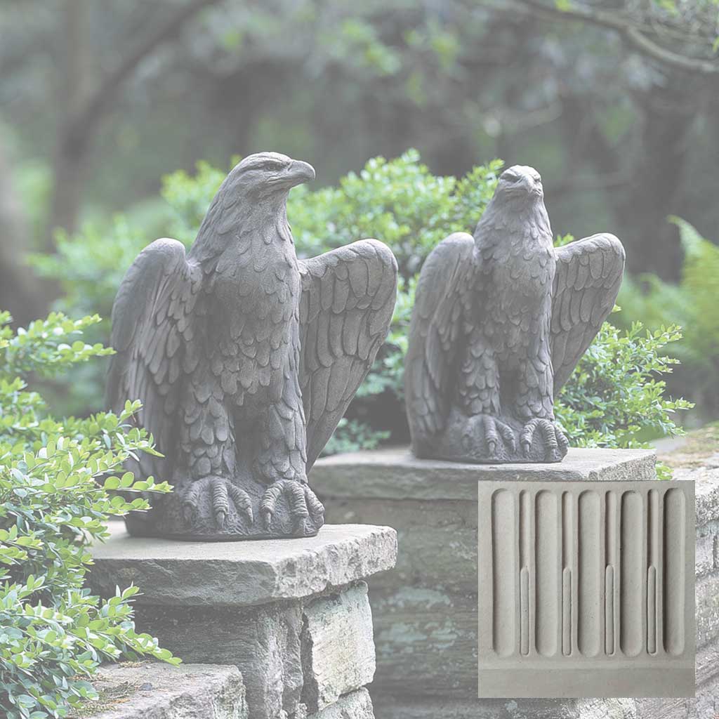 Campania Eagle Garden Statue - A-253 Set