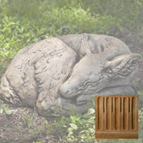 Campania Sleeping Fawn Garden Statue - A-273