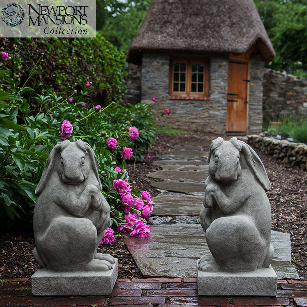 Campania Newport Rabbit Garden Statue - A-509 SET