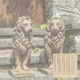 Campania Sentry Lion Garden Statue - A-651 SET