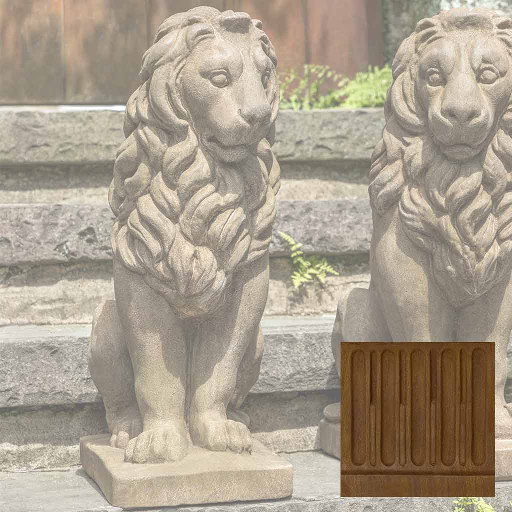 Campania Sentry Lion Garden Statue - A-651 SET