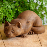 Campania Folk Art Cat Garden Statue - A-655