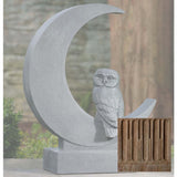 Campania Lunar Owl Garden Statue - A-667