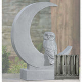 Campania Lunar Owl Garden Statue - A-667