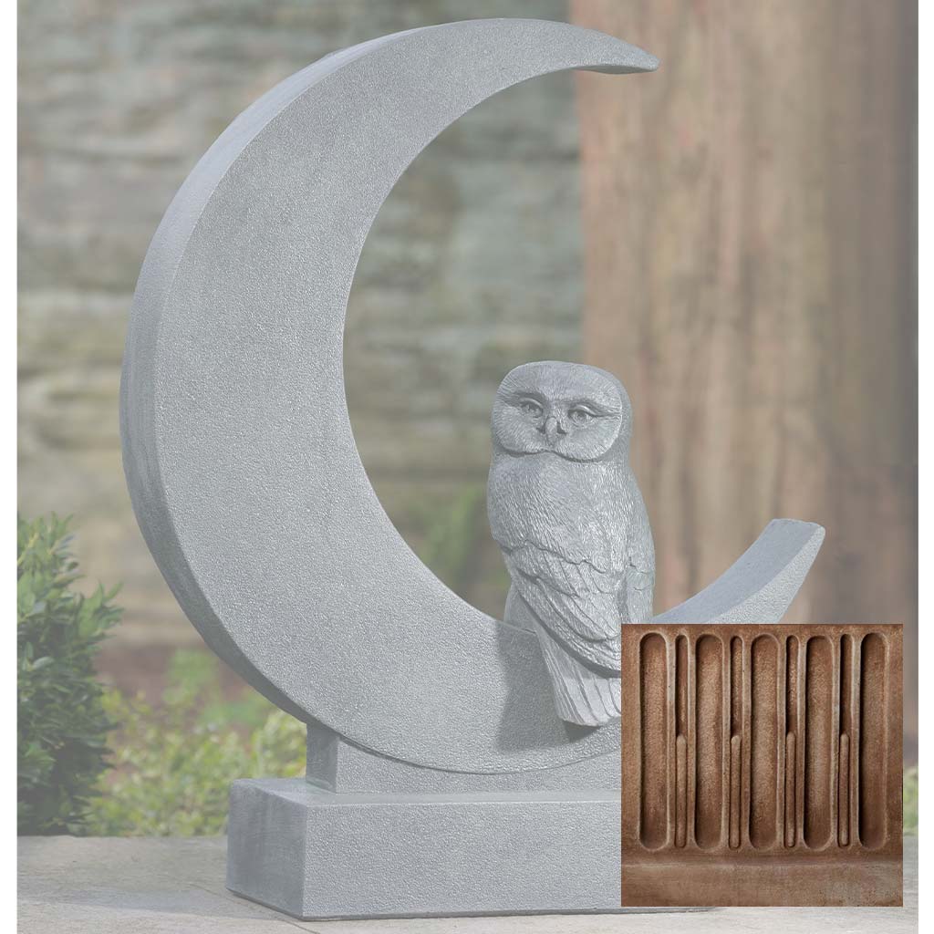 Campania Lunar Owl Garden Statue - A-667