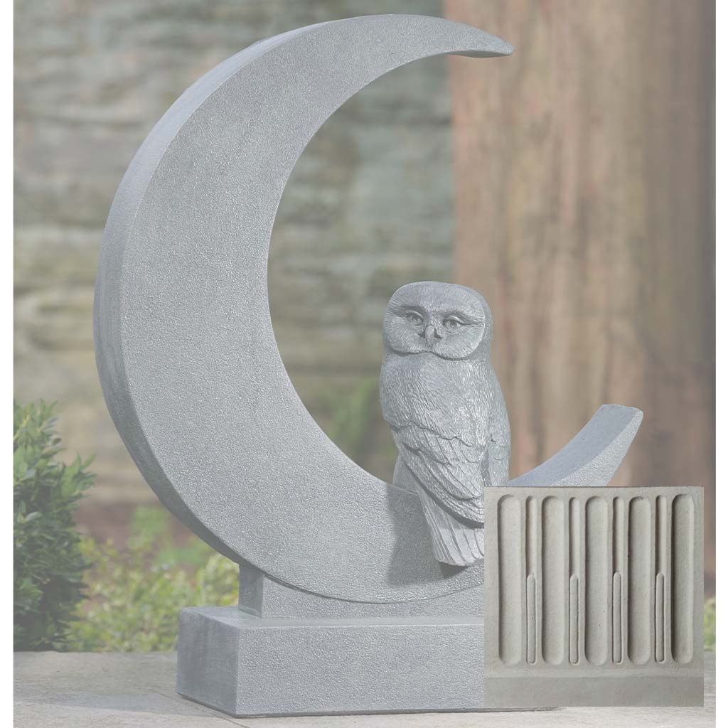 Campania Lunar Owl Garden Statue - A-667