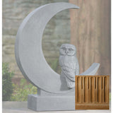 Campania Lunar Owl Garden Statue - A-667