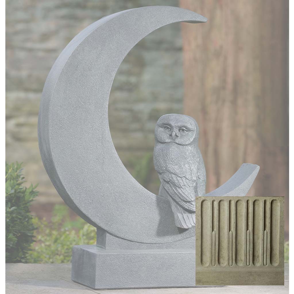 Campania Lunar Owl Garden Statue - A-667