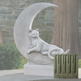 Campania Cat on the Moon Garden Statue - A-668