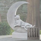 Campania Cat on the Moon Garden Statue - A-668
