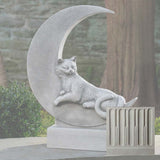 Campania Cat on the Moon Garden Statue - A-668
