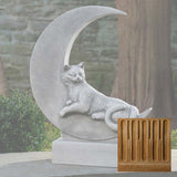 Campania Cat on the Moon Garden Statue - A-668
