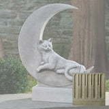Campania Cat on the Moon Garden Statue - A-668