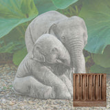 Campania Elephant Mother and Child Garden Statue - A-678