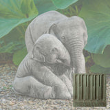 Campania Elephant Mother and Child Garden Statue - A-678