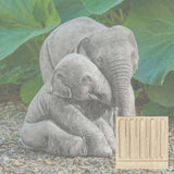 Campania Elephant Mother and Child Garden Statue - A-678